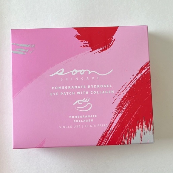 Soon Skincare Pomegranate Hydrogel Eye Patch with Collagen pack of 5 - Picture 2 of 6